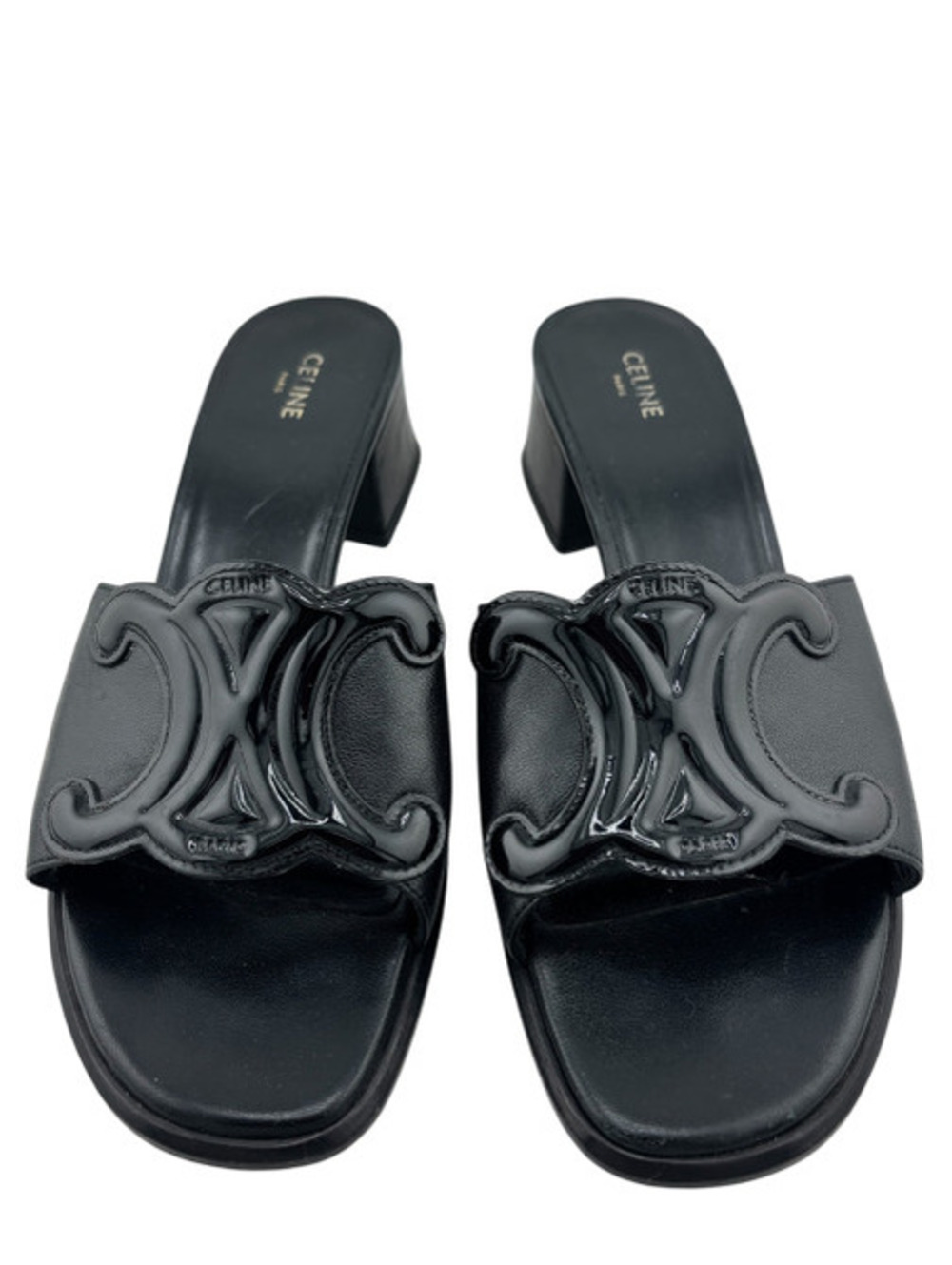 Celine Clemence Triomphe Logo Mules - Picture 2 of 5